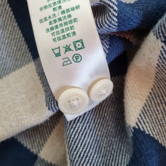 Roots Park Plaid Long Sleeve Shirt Size S - Picture 8 of 11